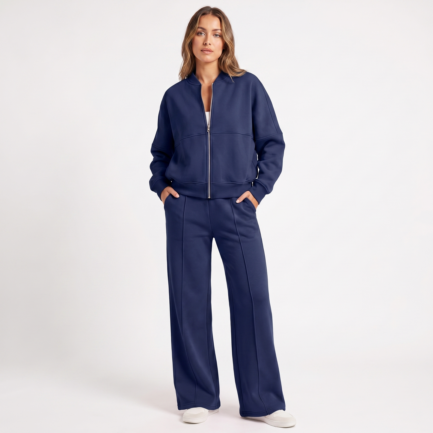 Mariah | Two Piece Jacket & Wide Leg Pants Set