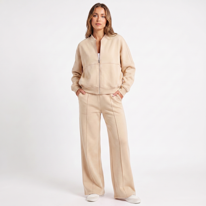 Mariah | Two Piece Jacket & Wide Leg Pants Set
