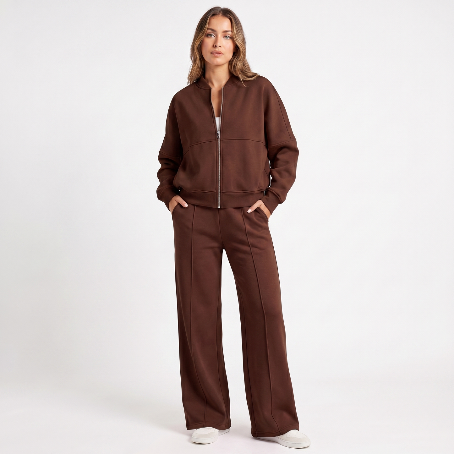 Mariah | Two Piece Jacket & Wide Leg Pants Set