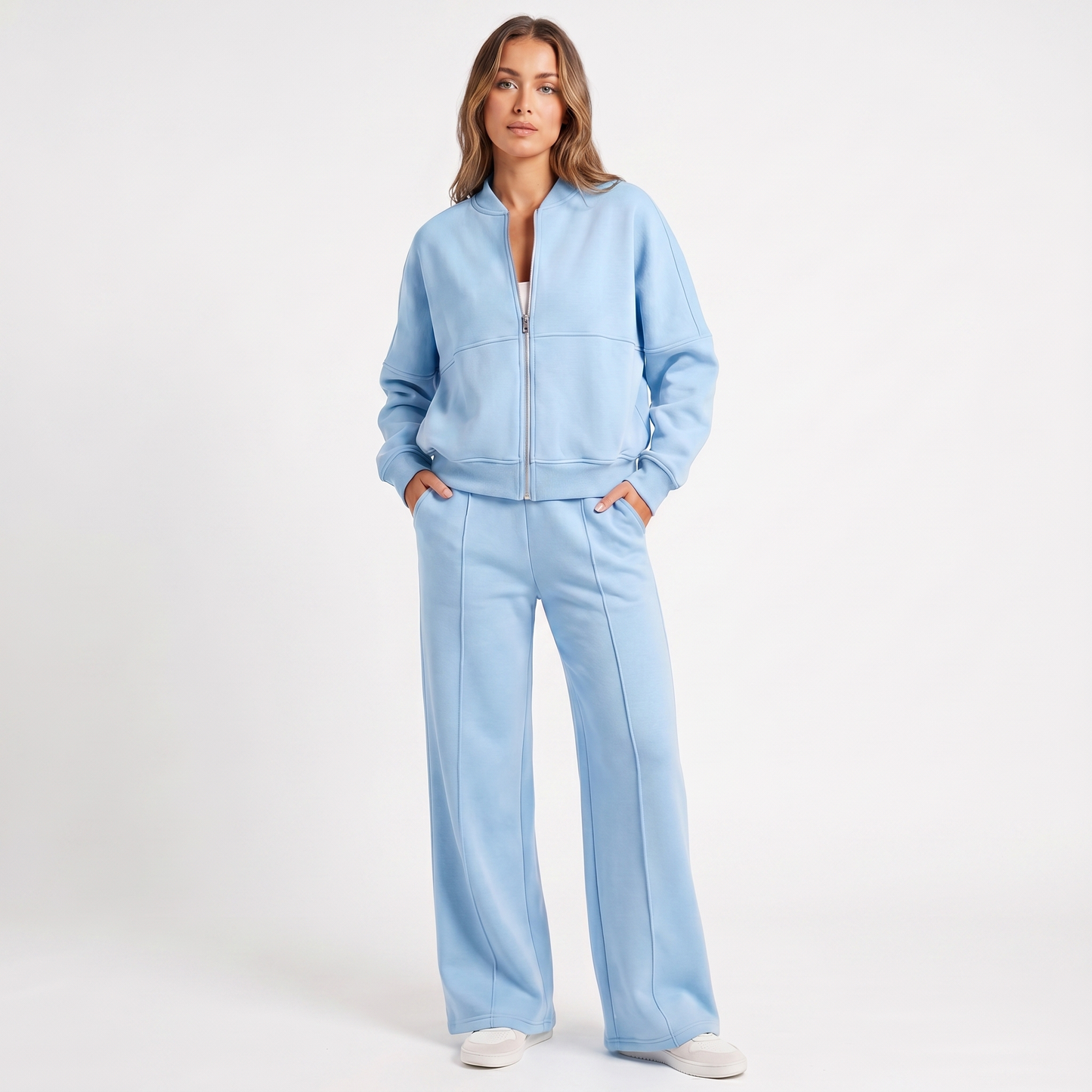 Mariah | Two Piece Jacket & Wide Leg Pants Set