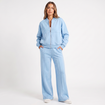 Mariah | Two Piece Jacket & Wide Leg Pants Set