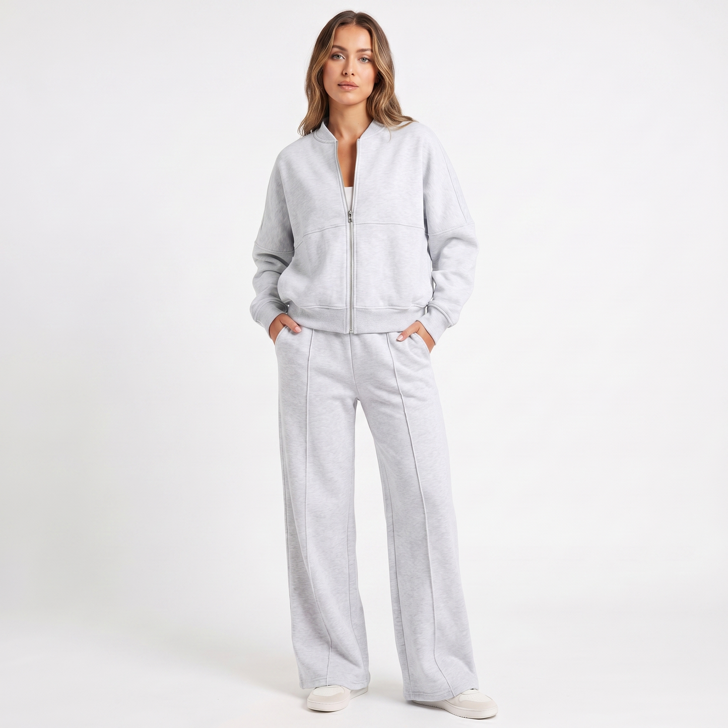 Mariah | Two Piece Jacket & Wide Leg Pants Set