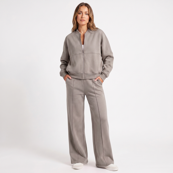 Mariah | Two Piece Jacket & Wide Leg Pants Set