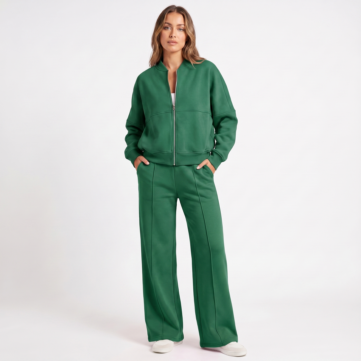 Mariah | Two Piece Jacket & Wide Leg Pants Set