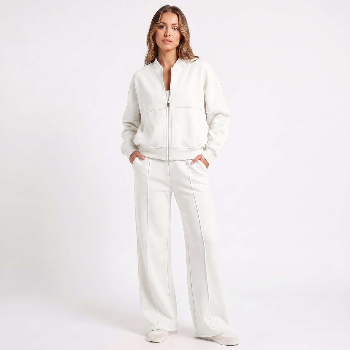 Mariah | Two Piece Jacket & Wide Leg Pants Set