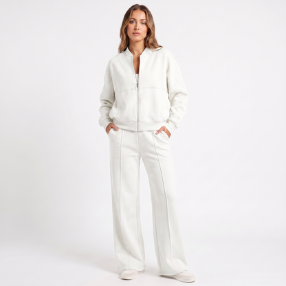 Mariah | Two Piece Jacket & Wide Leg Pants Set