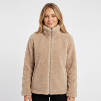 Ella | Velvet Padded Sherpa Jacket