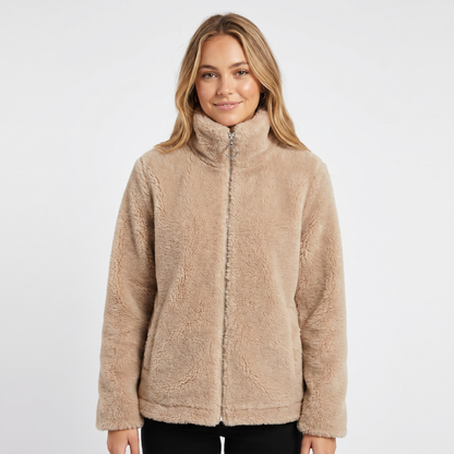 Ella | Velvet Padded Sherpa Jacket