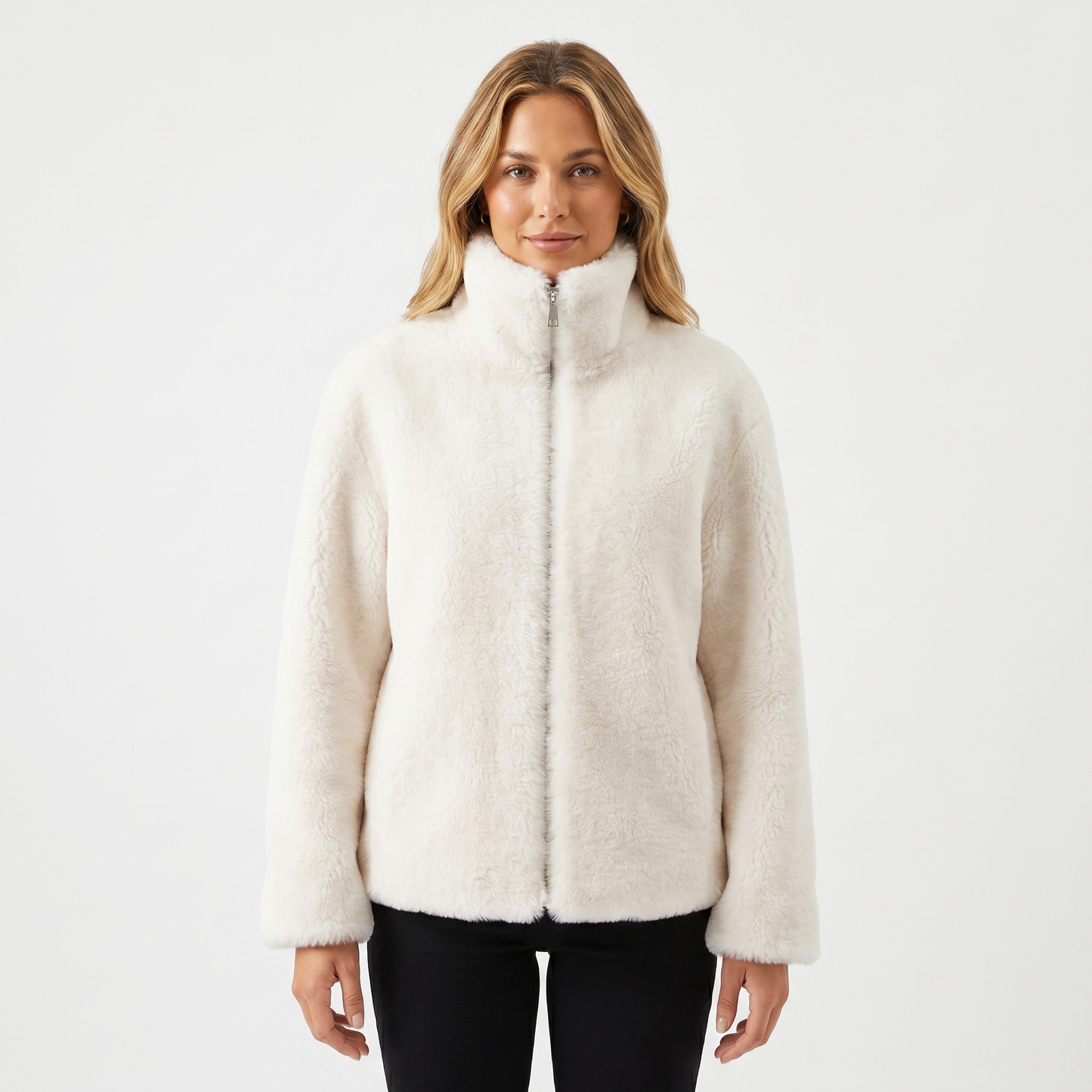 Ella | Velvet Padded Sherpa Jacket