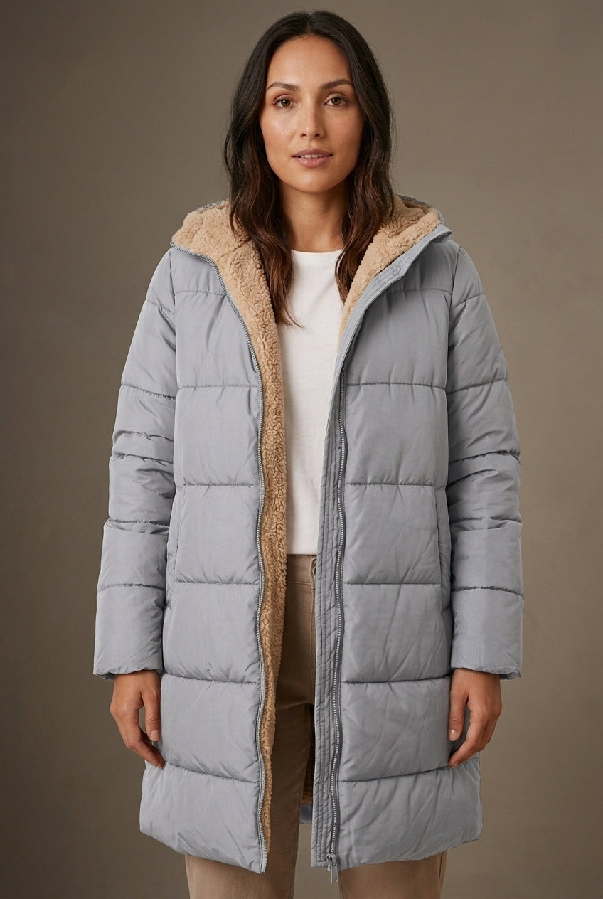 Isaure | Reversible Sherpa Longline Coat