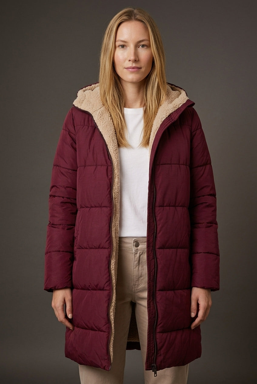 Isaure | Reversible Sherpa Longline Coat