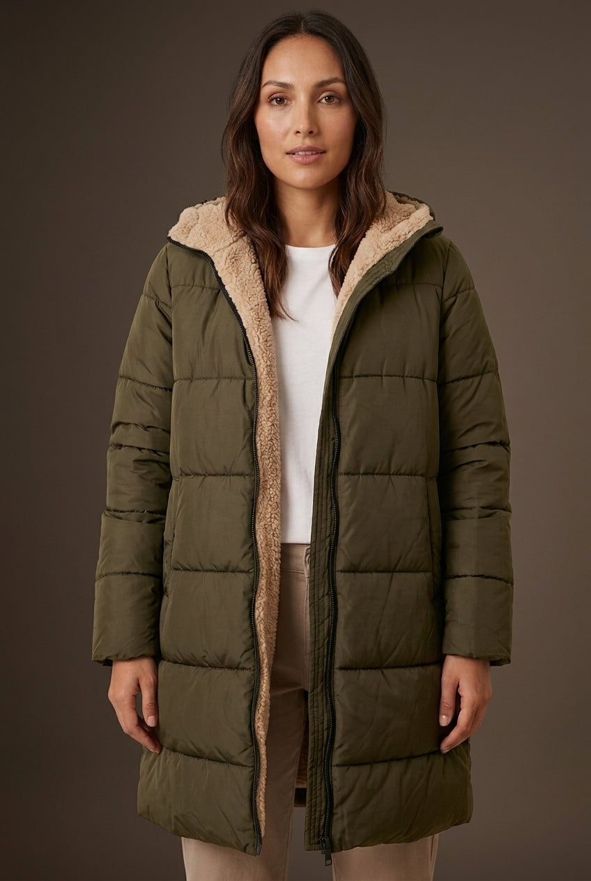 Isaure | Reversible Sherpa Longline Coat