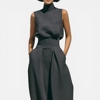 Feline | Sleeveless Wide Leg Jumpsuit