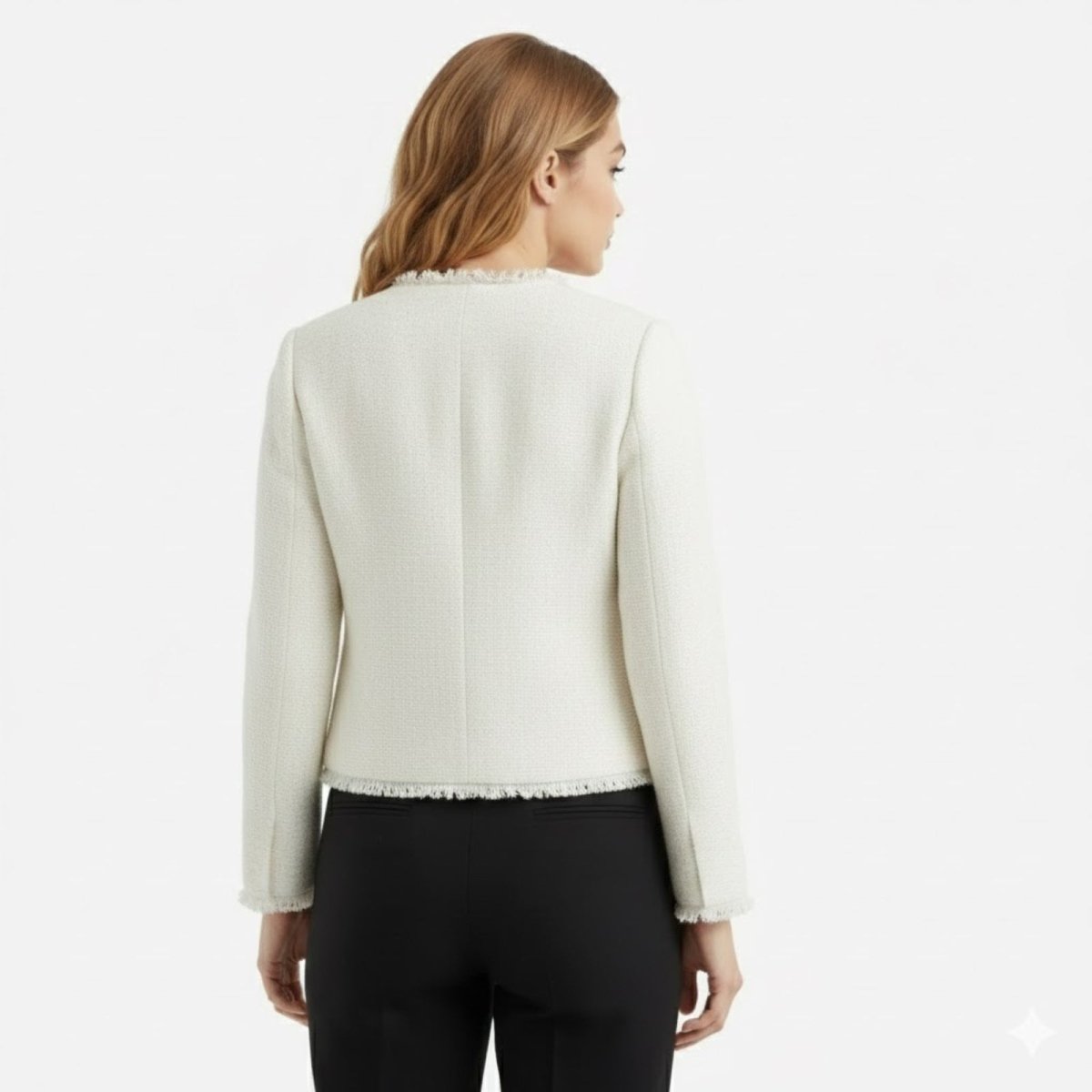Colette | Cropped Bouclé Tweed Jacket