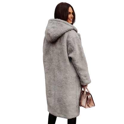 Elowen | Hooded Teddy Oversized Coat