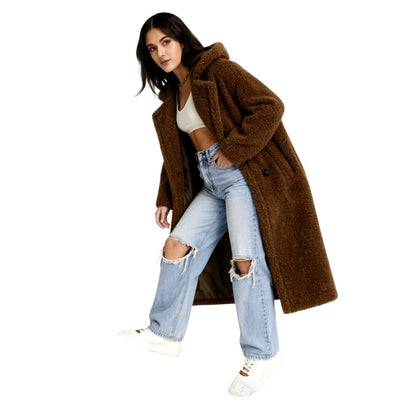 Elowen | Hooded Teddy Oversized Coat