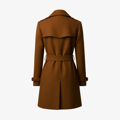 Valentina | Double Breasted Wool Trench Coat