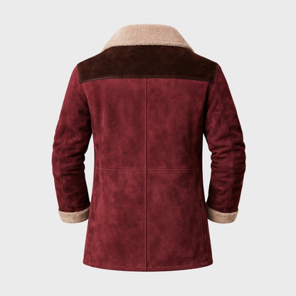 Hudson | Men's Suede Shearling Coat