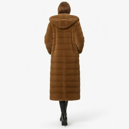 Anastasia | Long Hooded Faux Fur Coat
