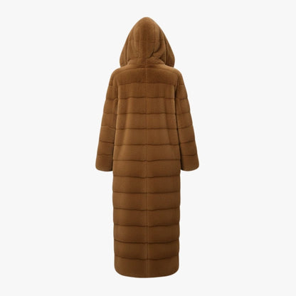 Anastasia | Long Hooded Faux Fur Coat