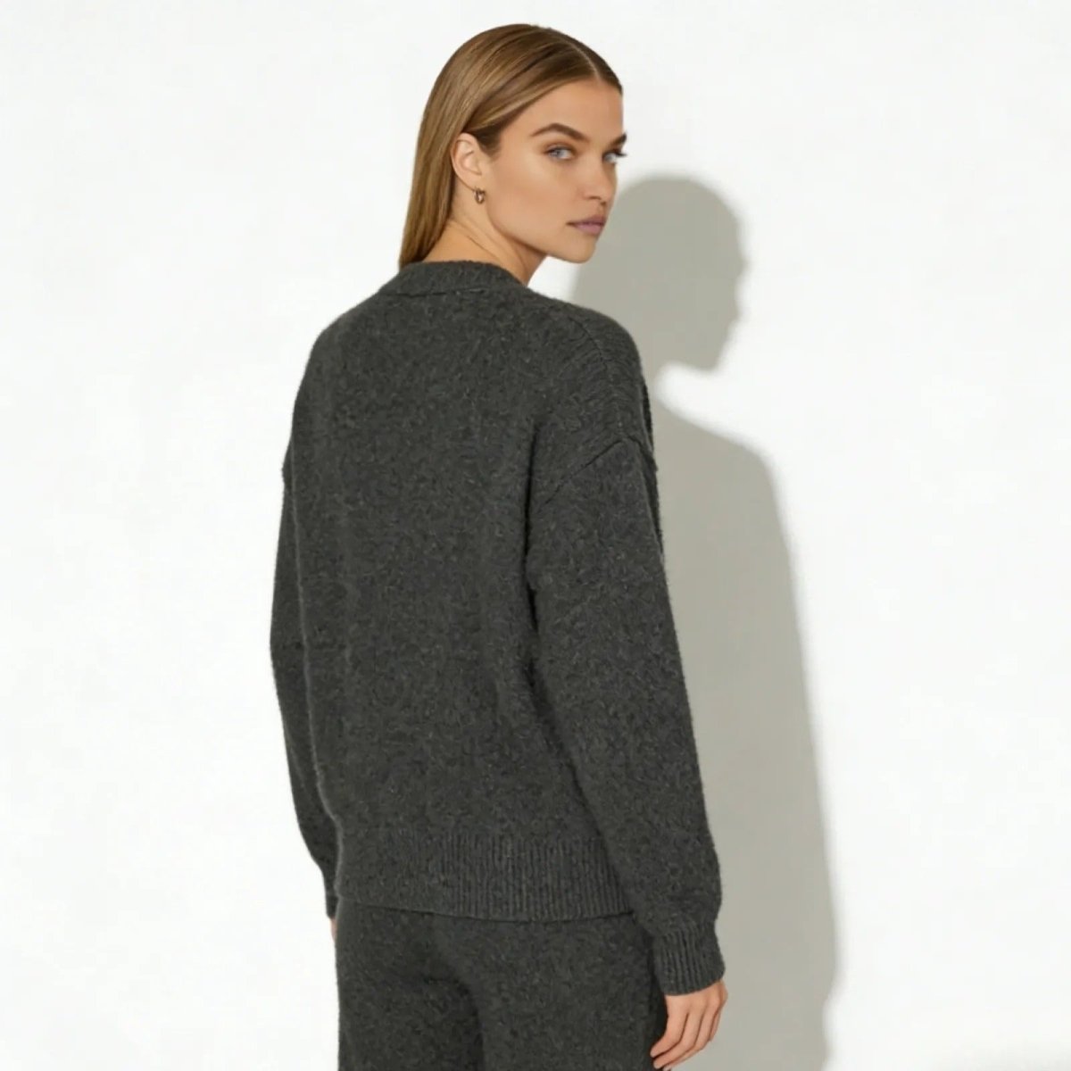 Elaris | Oversized Mohair Knit Cardigan