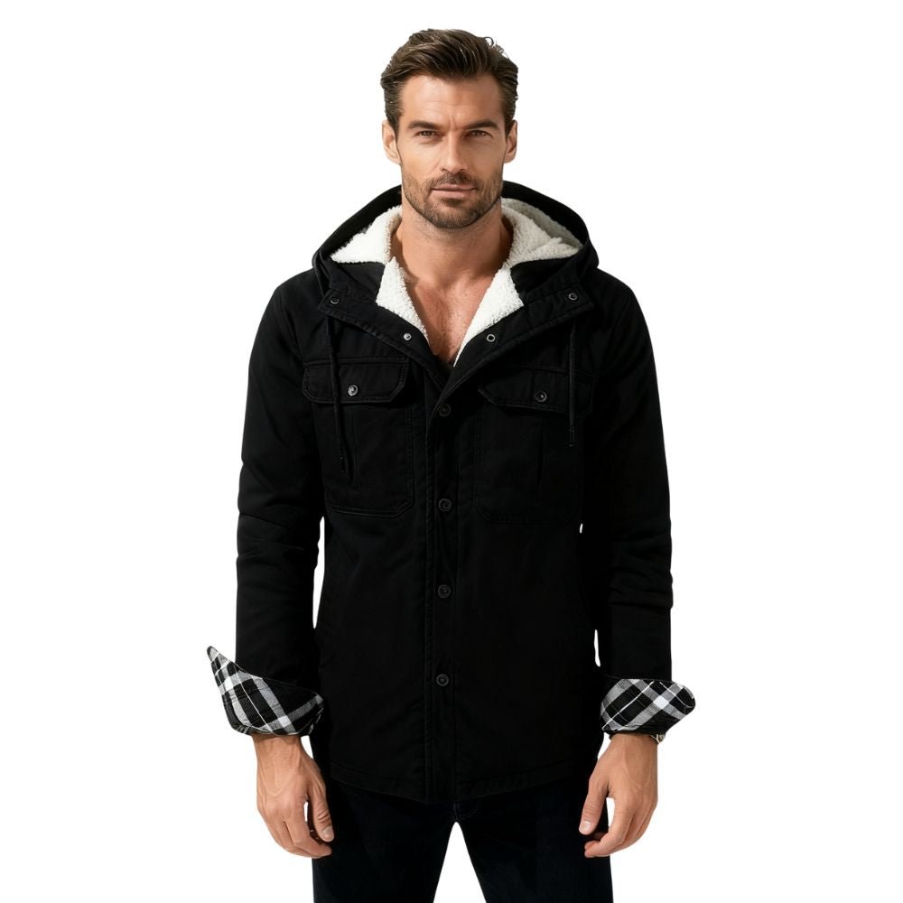 Alex | Sherpa Lined Hooded Jacket