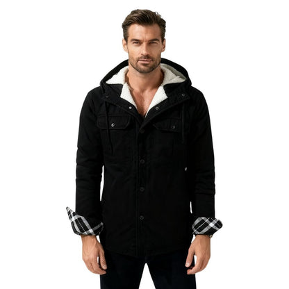 Alex | Sherpa Lined Hooded Jacket