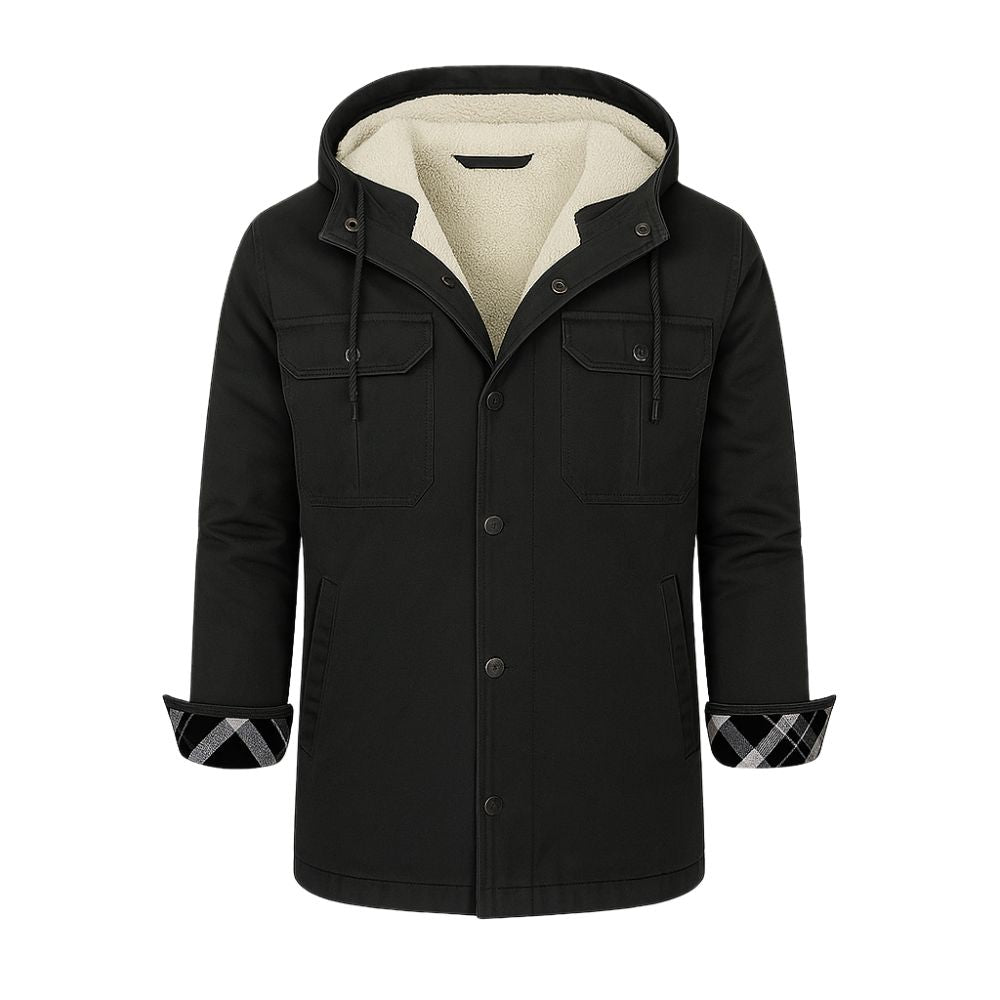 Alex | Sherpa Lined Hooded Jacket