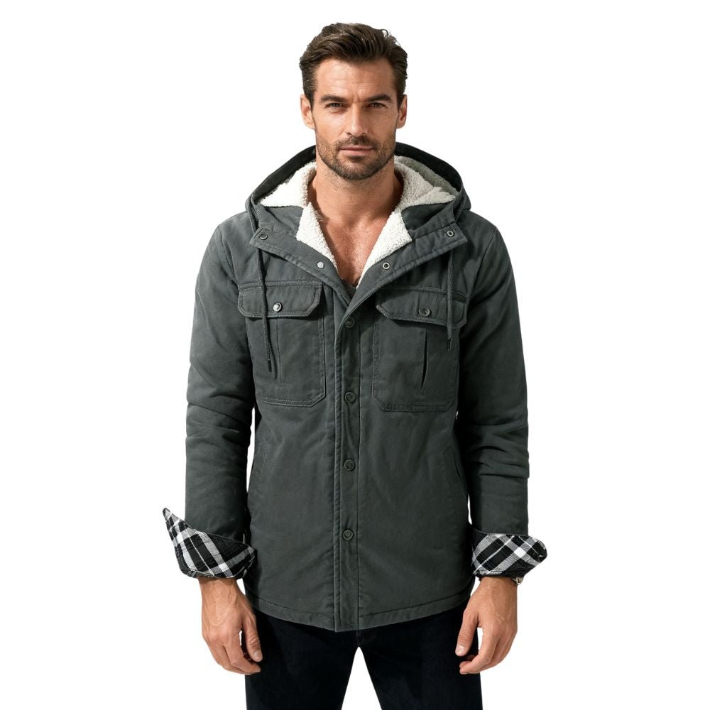 Alex | Sherpa Lined Hooded Jacket