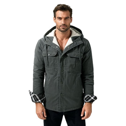 Alex | Sherpa Lined Hooded Jacket