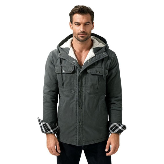 Alex | Sherpa Lined Hooded Jacket