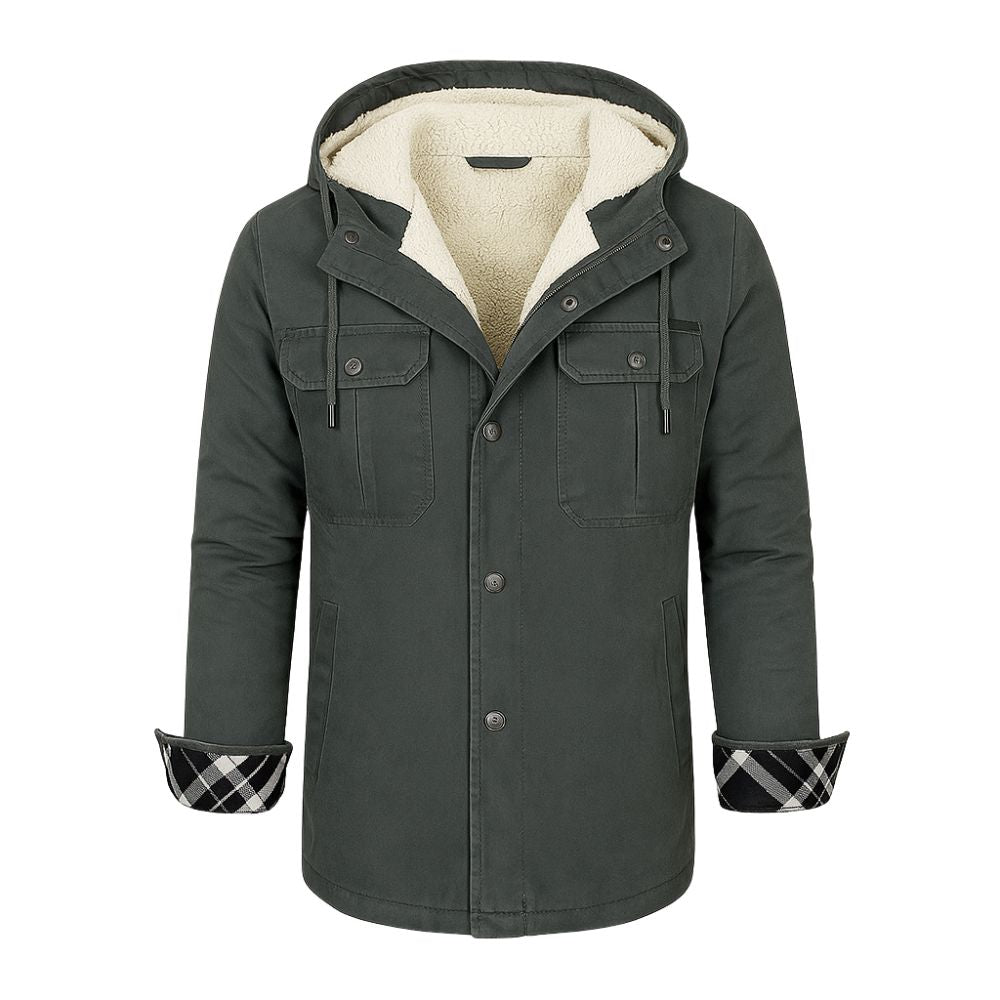 Alex | Sherpa Lined Hooded Jacket