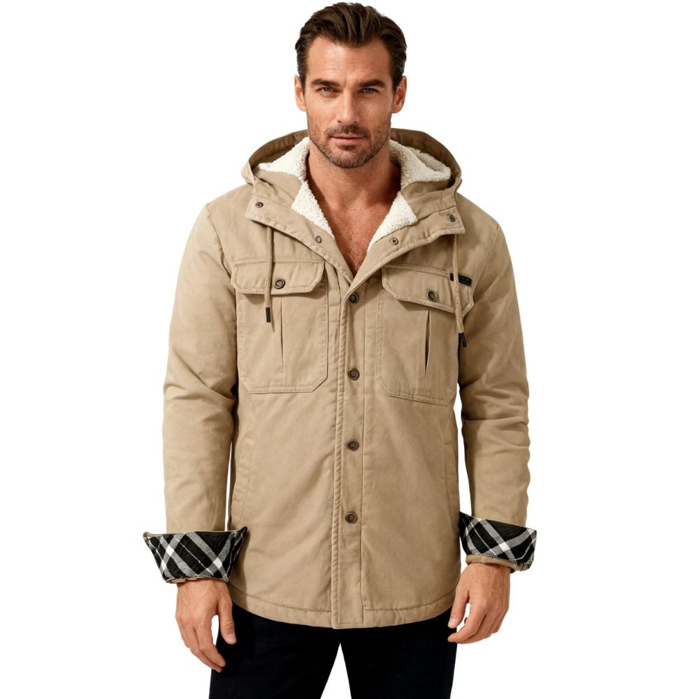 Alex | Sherpa Lined Hooded Jacket