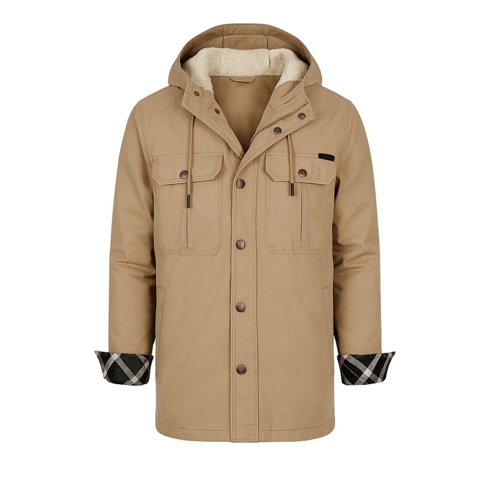 Alex | Sherpa Lined Hooded Jacket
