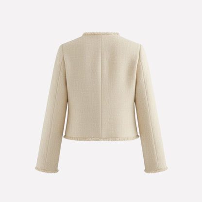 Colette | Cropped Bouclé Tweed Jacket