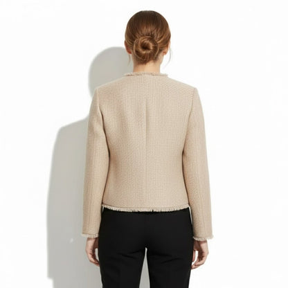 Colette | Cropped Bouclé Tweed Jacket