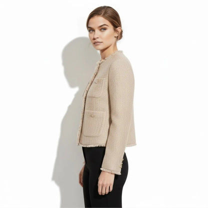 Colette | Cropped Bouclé Tweed Jacket
