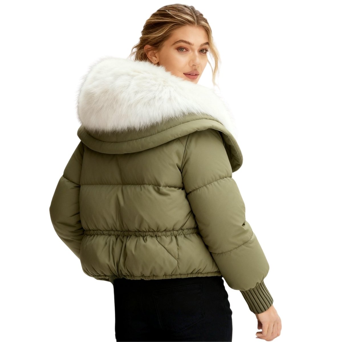 Aurelia | Duck Down Puffer Coat Fur Collar
