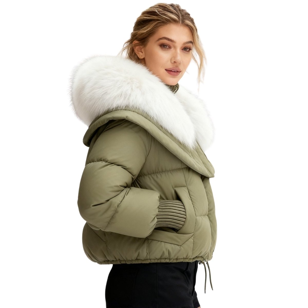 Aurelia | Duck Down Puffer Coat Fur Collar