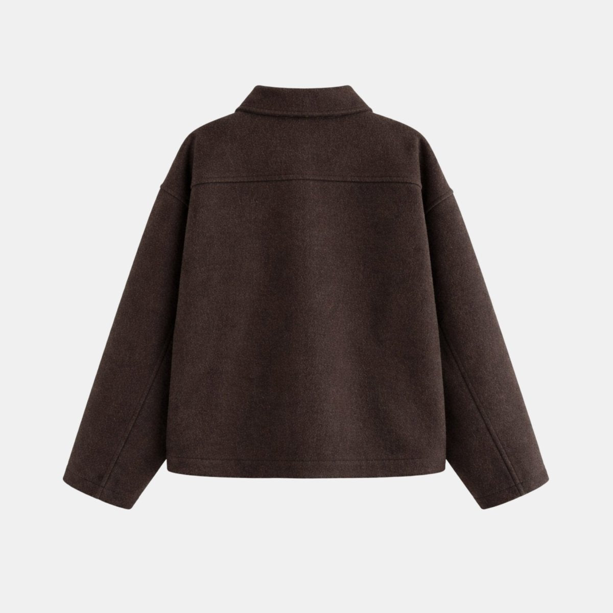 Adrienne | Wool Blend Zip-Up Jacket