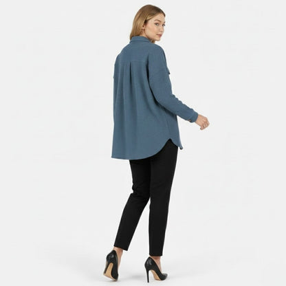 Donelle | Waffle Knit Shacket Relaxed Fit