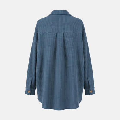 Donelle | Waffle Knit Shacket Relaxed Fit