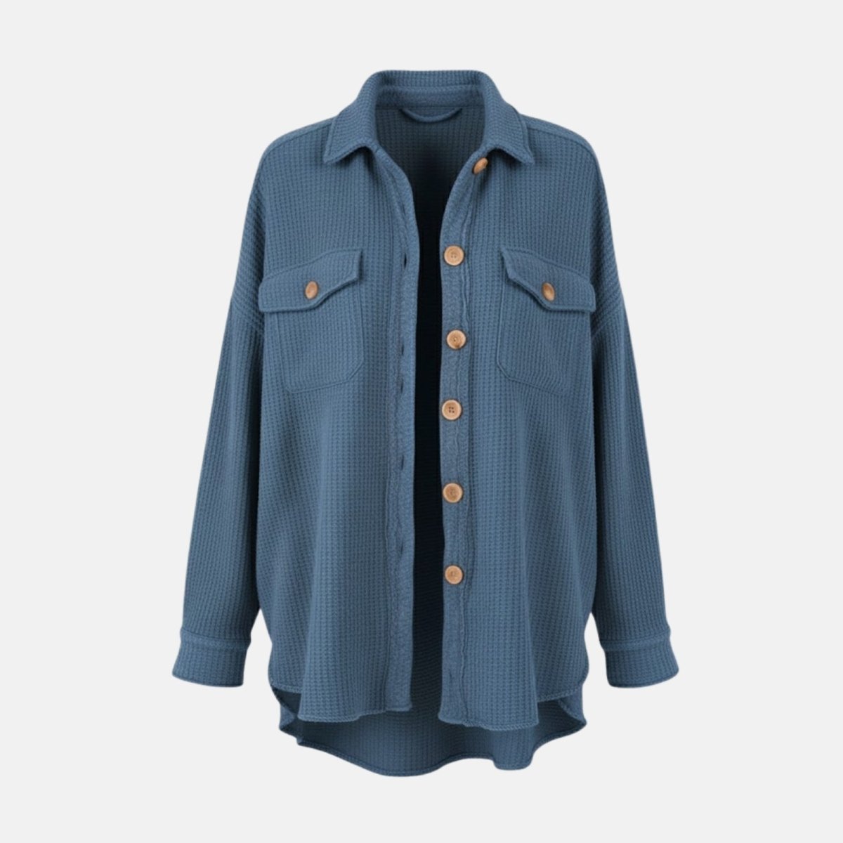 Donelle | Waffle Knit Shacket Relaxed Fit