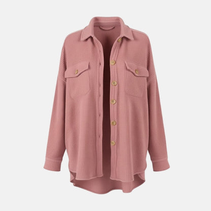 Donelle | Waffle Knit Shacket Relaxed Fit