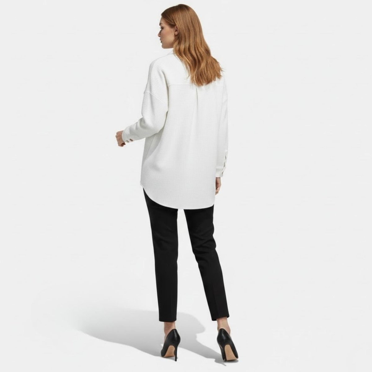 Donelle | Waffle Knit Shacket Relaxed Fit