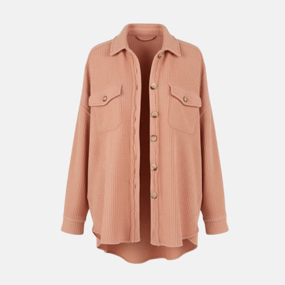 Donelle | Waffle Knit Shacket Relaxed Fit