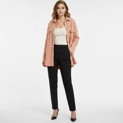 Donelle | Waffle Knit Shacket Relaxed Fit