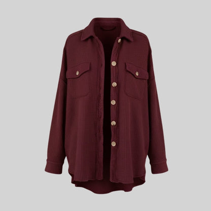 Donelle | Waffle Knit Shacket Relaxed Fit