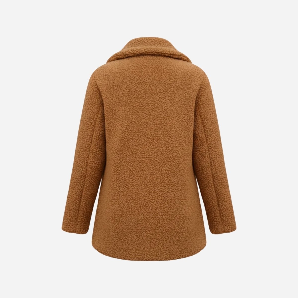 Claire | Double Breasted Bouclé Teddy Coat