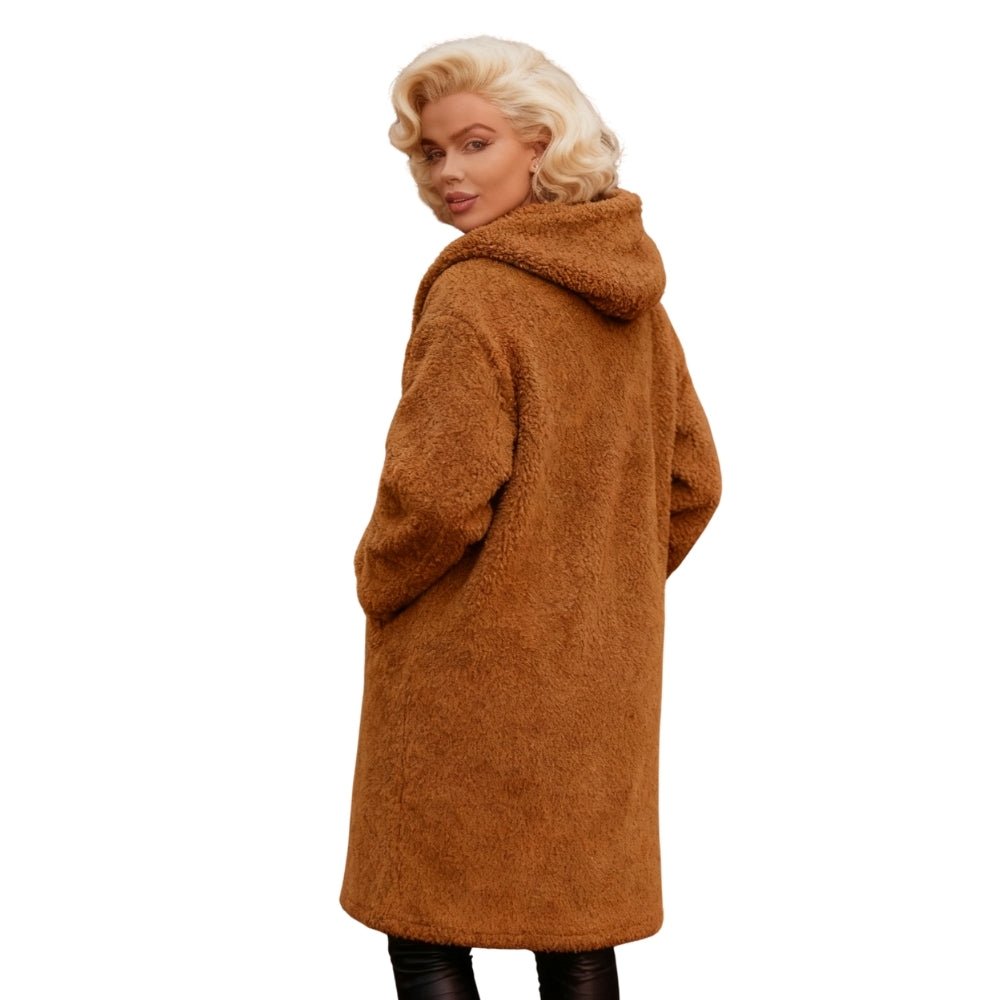 Elowen | Hooded Teddy Oversized Coat